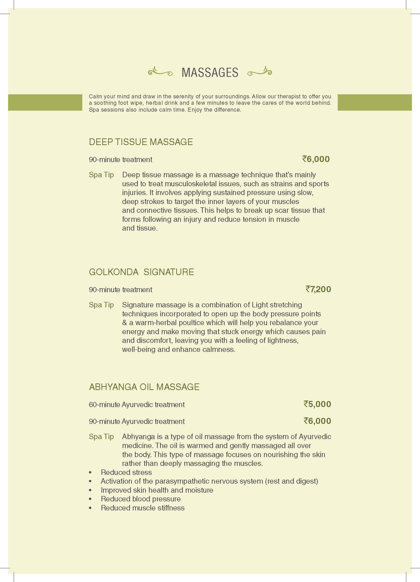 golkonda-resorts-spa-menu