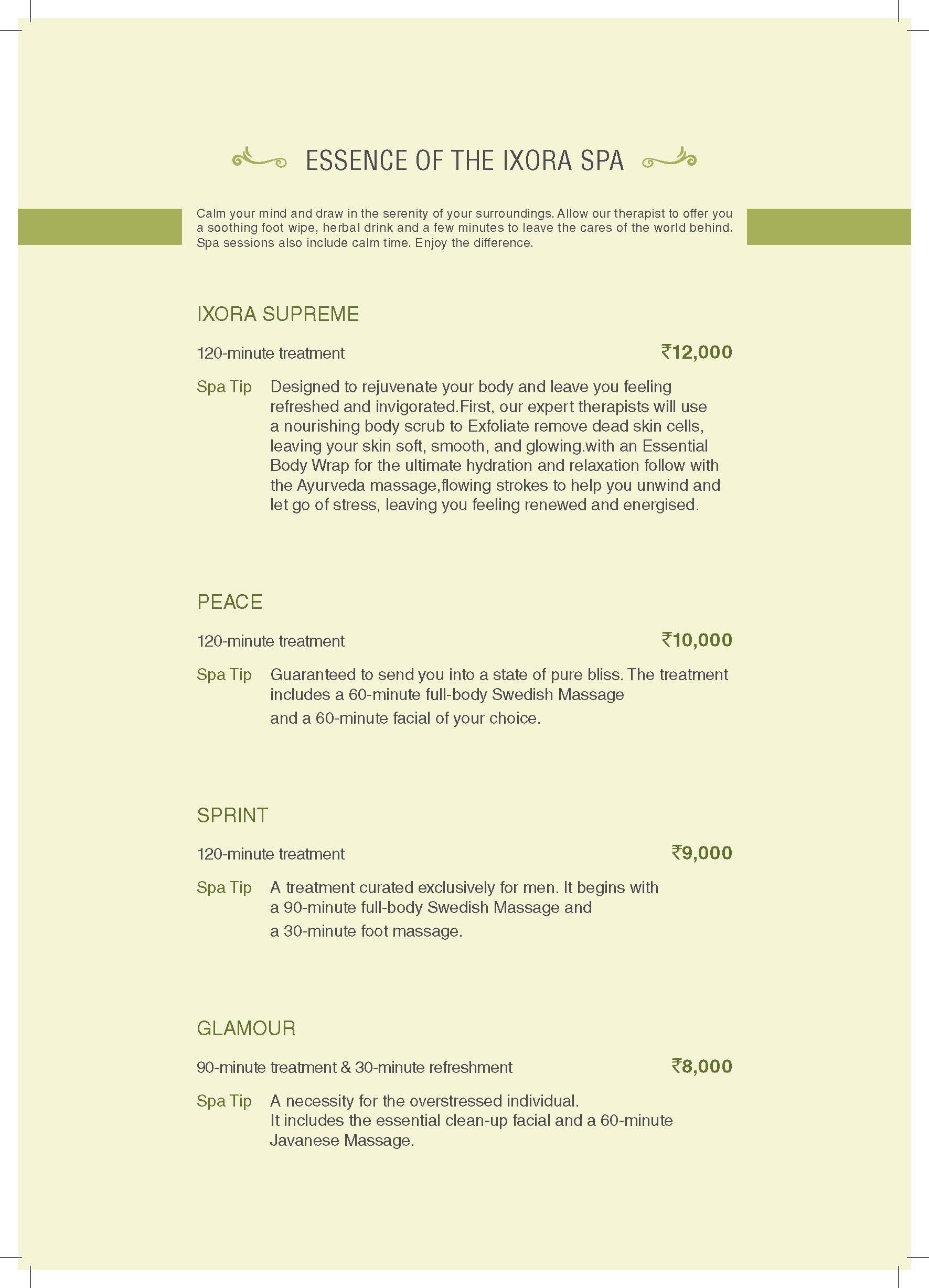 golkonda-resorts-spa-menu