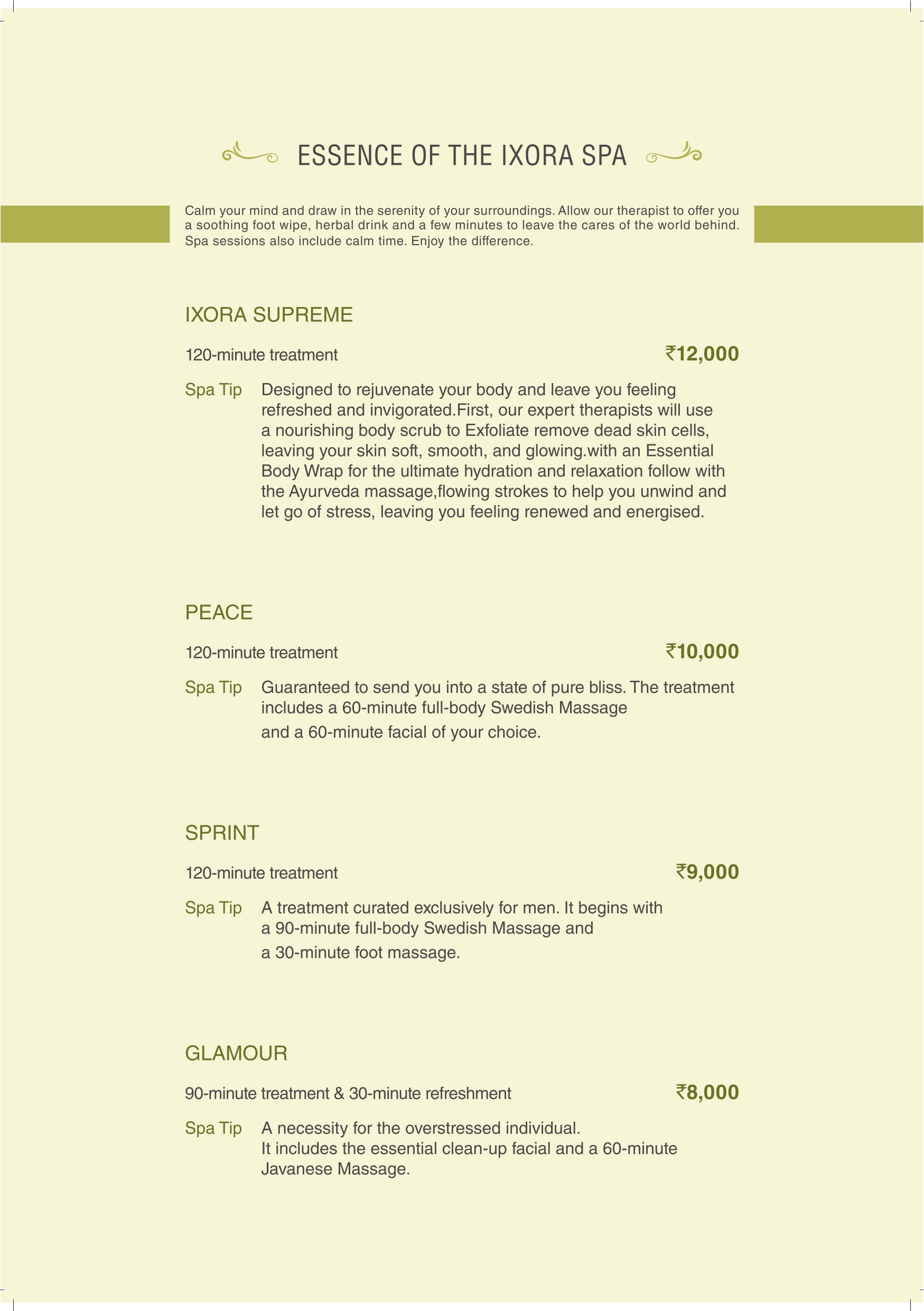 golkonda-resorts-spa-menu