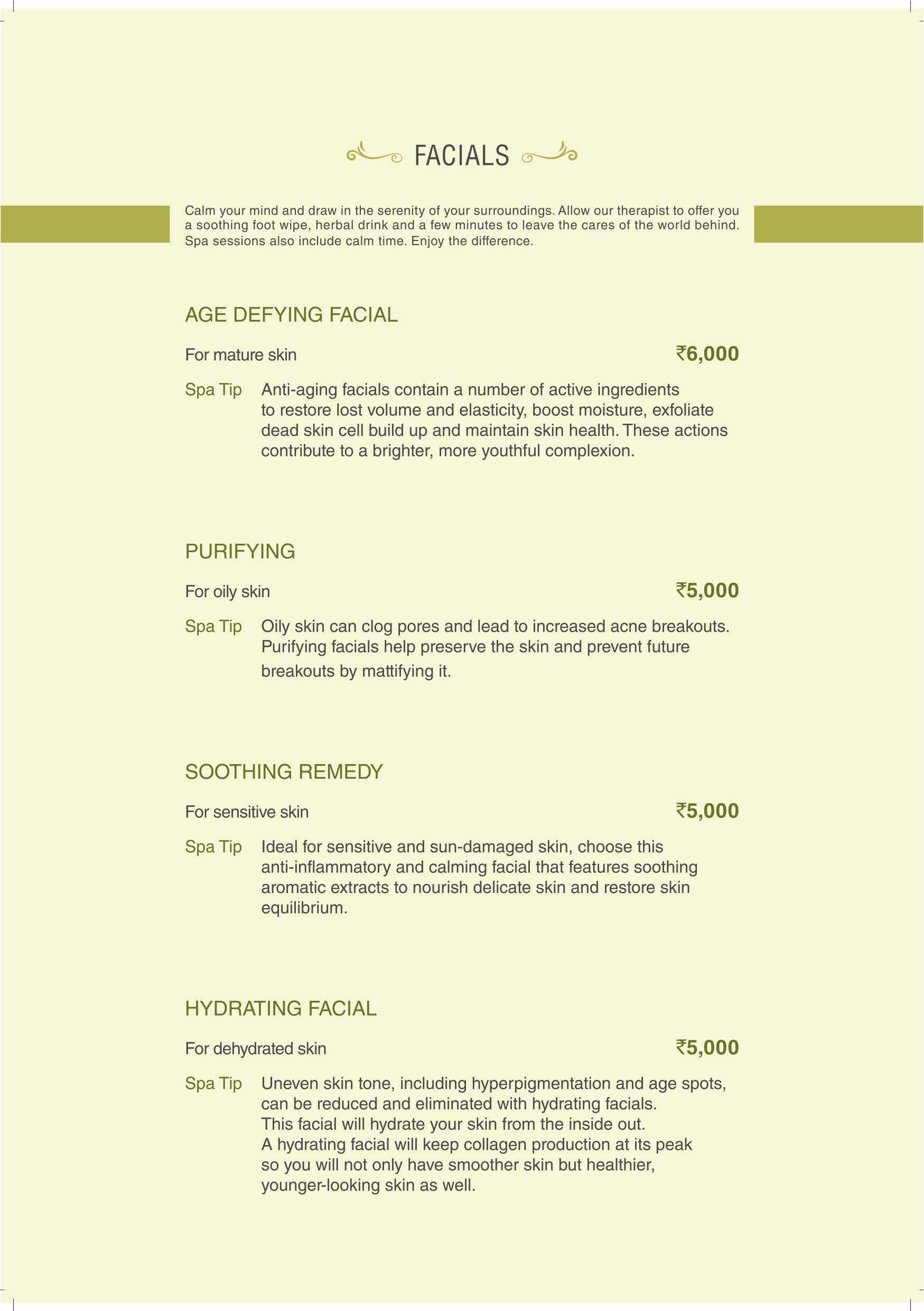 golkonda-resorts-spa-menu